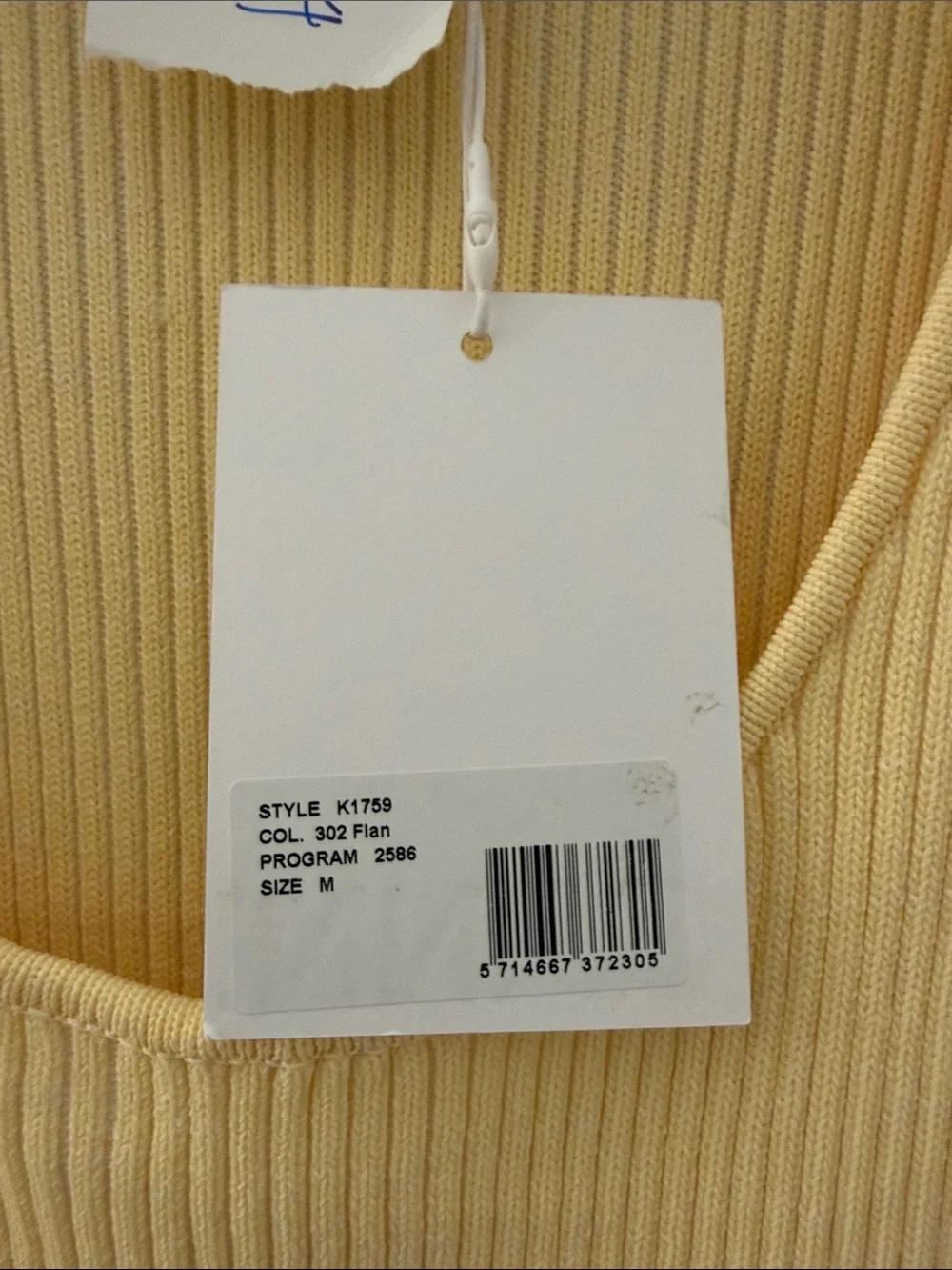 Ganni slim ribbed